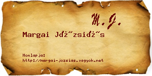 Margai Józsiás névjegykártya